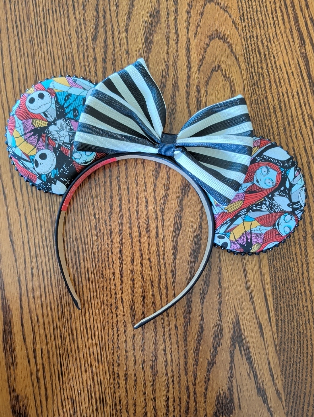 Disney Nightmare Before Christmas One-of-a-kind Minnie/Mickey Ears